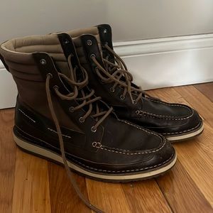 Sperry Dockyard Leather Boots BARELY WORN MENS 11.5M